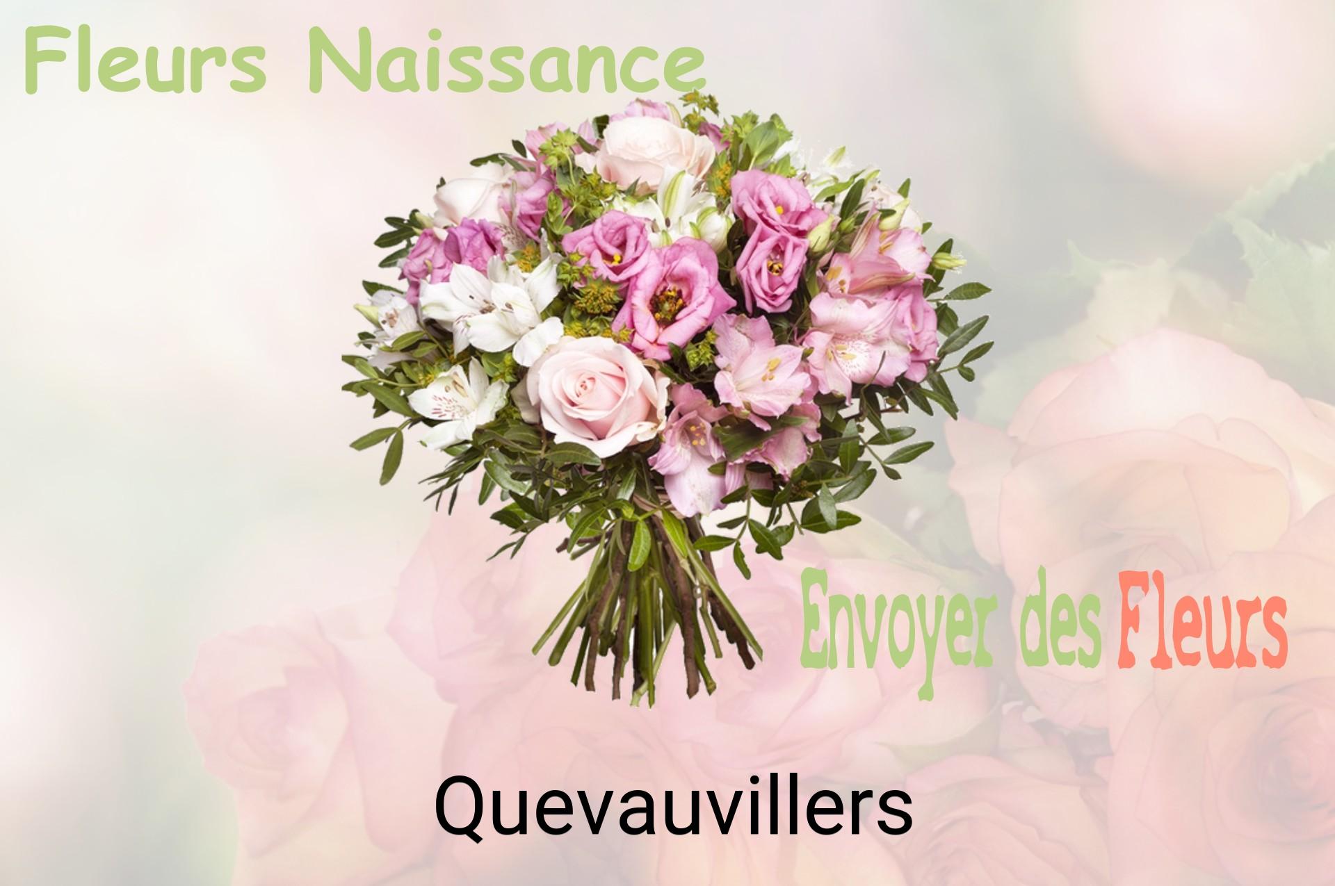 Bouquet de fleurs de naissance livré à Quevauvillers